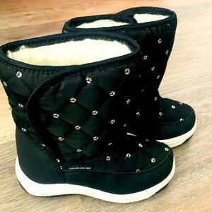 Toddler girls fleece lined boots
